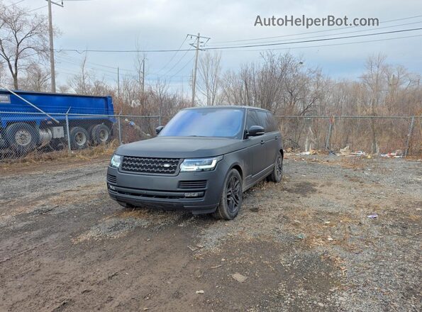 SALGS3EF1GA274604 2016 LAND ROVER RANGE ROVER Черный Задняя левая четверть