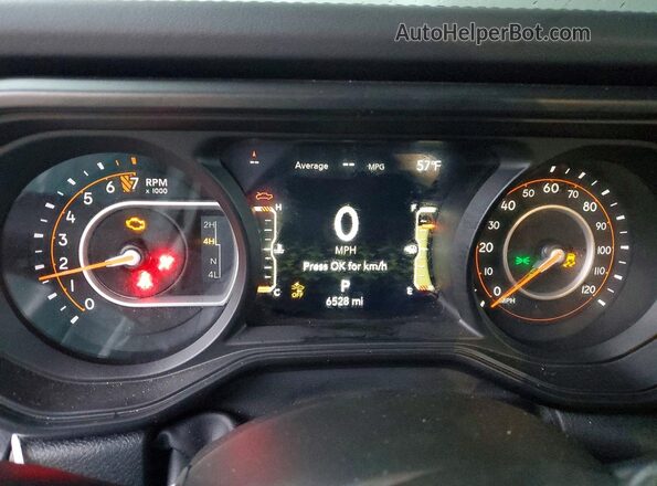 1C6RJTBG0TL150894 2026 JEEP GLADIATOR White Widok zestawu wskaźników