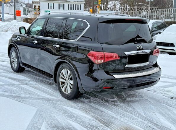 JN8AZ2NE9H9154342 2017 INFINITI QX80 Черный Задняя правая четверть