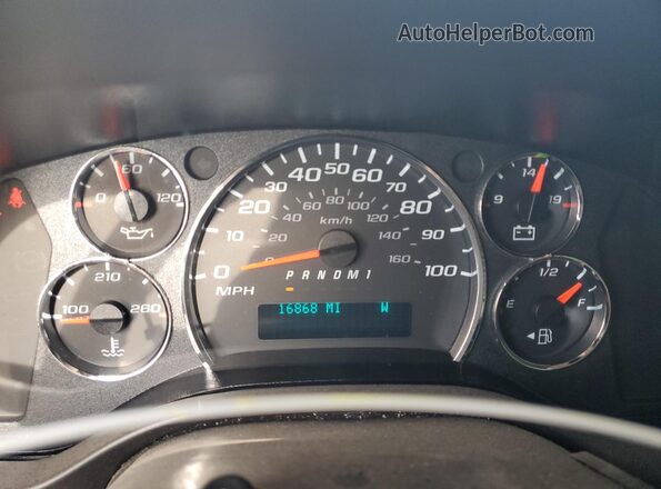 1GCZGHF71P1211718 2023 CHEVROLET EXPRESS Белый Вид щитка приборов