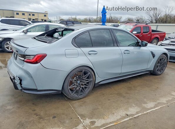 WBS33AY07NFM37814 2022 BMW M3 Gray Առջևի աջ