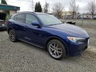 2018 Alfa Romeo Stelvio Ti Sport Blue vin: ZASFAKNN9J7B85530