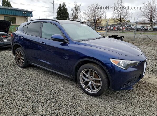ZASFAKNN9J7B85530 2018 ALFA ROMEO STELVIO Blue Vista frontal