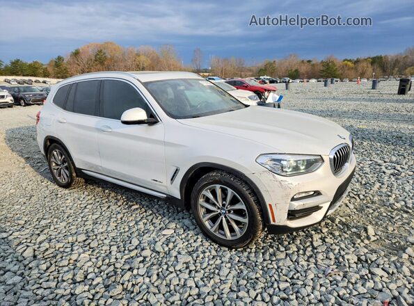 5UXTR9C55JLC69563 2018 BMW X3 Белый Вид спереди