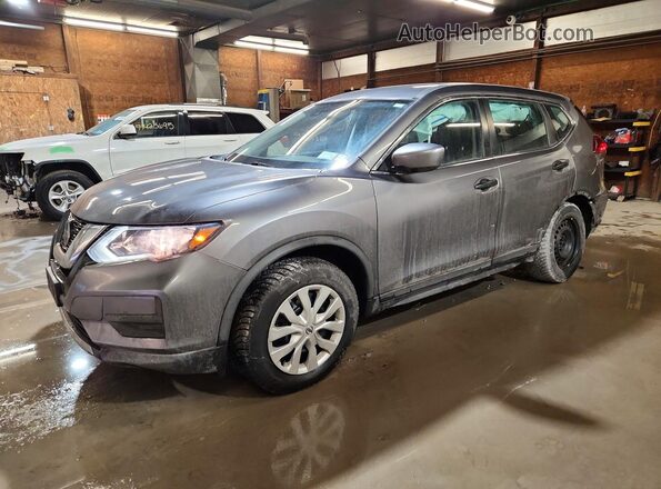 KNMAT2MV0KP513871 2019 NISSAN ROGUE Gray Առջևի ձախ երեք քառորդ տեսարան