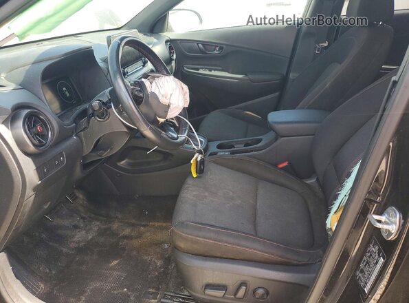 KM8K33A34NU868461 2022 HYUNDAI KONA Черный Вид панели приборов