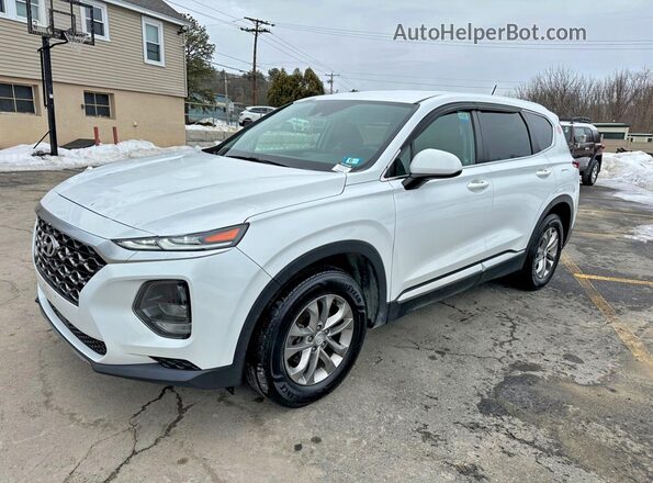 5NMS2CAD4KH121087 2019 HYUNDAI SANTA White Trasero izquierdo