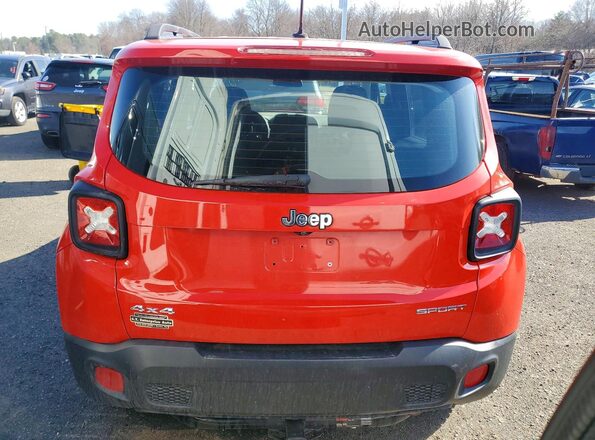 ZACCJBAT5GPD89575 2016 JEEP RENEGADE Red Vista interior delantera