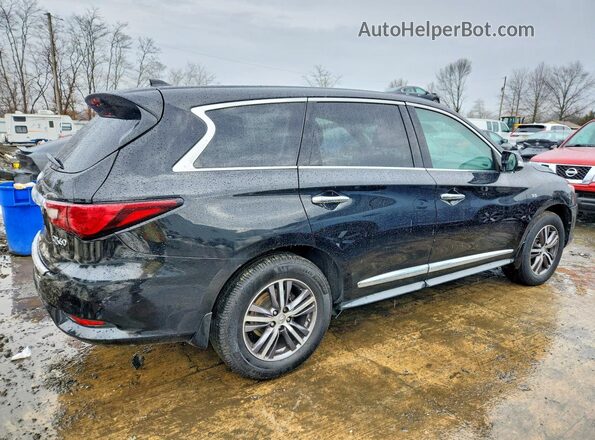 5N1DL0MM0KC507421 2019 INFINITI QX60 Черный Передняя правая четверть