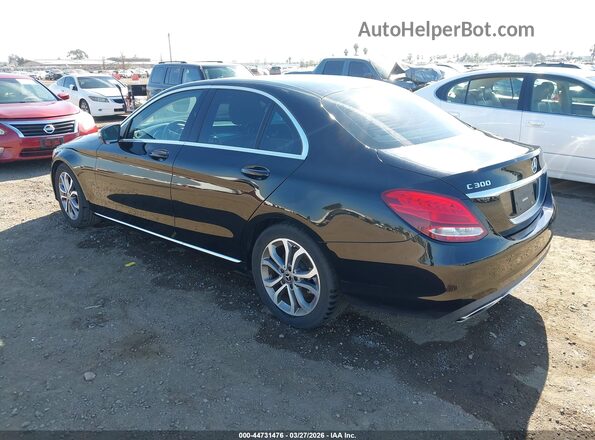 55SWF4JB0JU254471 2018 MERCEDES-BENZ C-CLASS Black Rear left