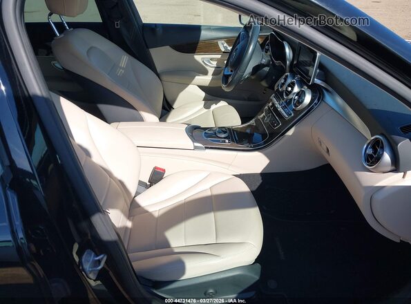 55SWF4JB0JU254471 2018 MERCEDES-BENZ C-CLASS Black Front interior view