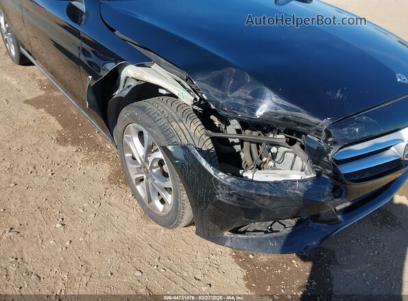 55SWF4JB0JU254471 2018 MERCEDES-BENZ C-CLASS Black Front view