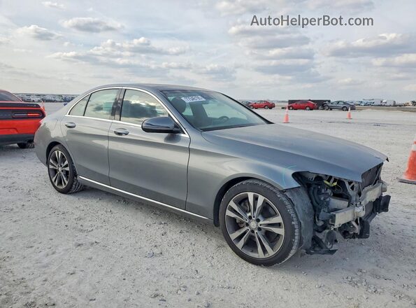 55SWF4JB1GU144490 2016 MERCEDES-BENZ C Silver Przód prawy