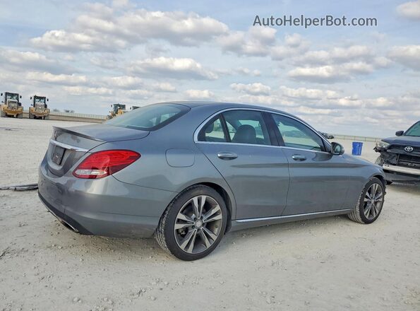 55SWF4JB1GU144490 2016 MERCEDES-BENZ C Silver Tył prawy
