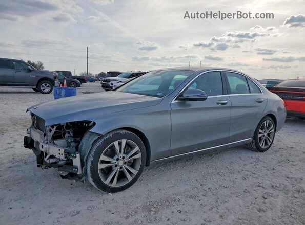55SWF4JB1GU144490 2016 MERCEDES-BENZ C Silver Przód lewy