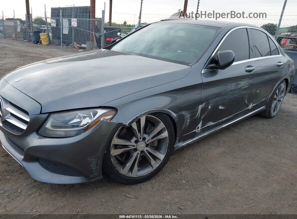 55SWF4JB1HU181332 2017 MERCEDES-BENZ C-CLASS Gray Vista frontal