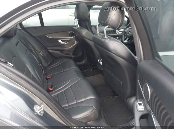 55SWF4JB1HU181332 2017 MERCEDES-BENZ C-CLASS Gray Vista de la etiqueta del VIN