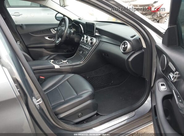 55SWF4JB1HU181332 2017 MERCEDES-BENZ C-CLASS Gray Vista interior delantera