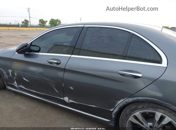 55SWF4JB1HU181332 2017 MERCEDES-BENZ C-CLASS Gray Vista interior de 360 grados
