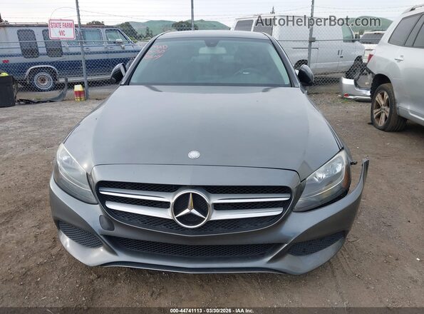 55SWF4JB1HU181332 2017 MERCEDES-BENZ C-CLASS Gray Vista del cuadro de instrumentos