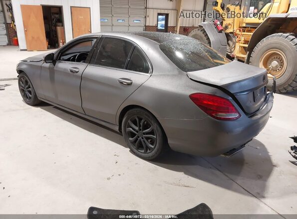 55SWF4JB1HU199071 2017 MERCEDES-BENZ C-CLASS Gray Задня ліва чверть