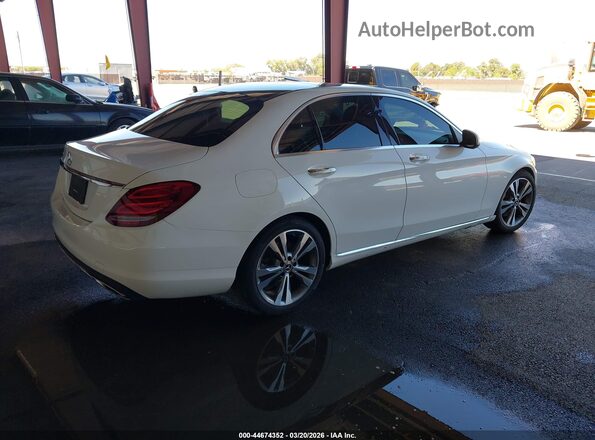 55SWF4JB2JU234996 2018 MERCEDES-BENZ C-CLASS Белый Задняя правая четверть