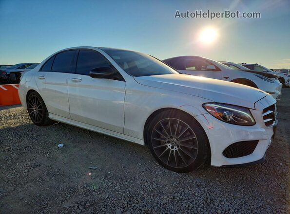 55SWF4JB2JU247781 2018 MERCEDES-BENZ C White Front right