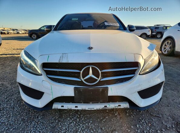 55SWF4JB2JU247781 2018 MERCEDES-BENZ C White Front view