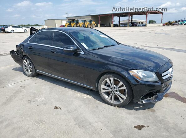 55SWF4JB2JU274043 2018 MERCEDES-BENZ C Black Front right