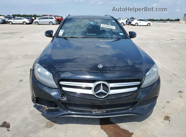 55SWF4JB2JU274043 2018 MERCEDES-BENZ C Black Front view