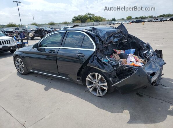 55SWF4JB2JU274043 2018 MERCEDES-BENZ C Black Rear left