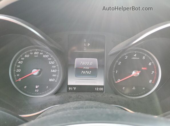 55SWF4JB2JU274043 2018 MERCEDES-BENZ C Black Instrument cluster view
