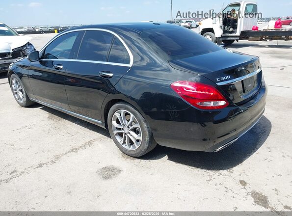 55SWF4JB3HU200396 2017 MERCEDES-BENZ C-CLASS Black Հետևի ձախ