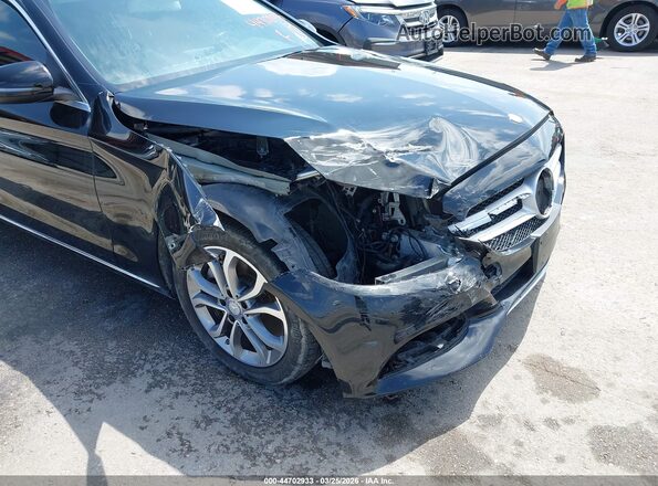 55SWF4JB3HU200396 2017 MERCEDES-BENZ C-CLASS Black Դիմացի տեսք