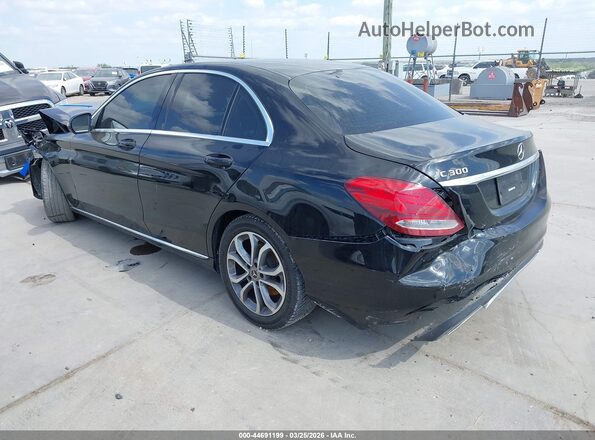 55SWF4JB3HU217599 2017 MERCEDES-BENZ C-CLASS Black Rear left