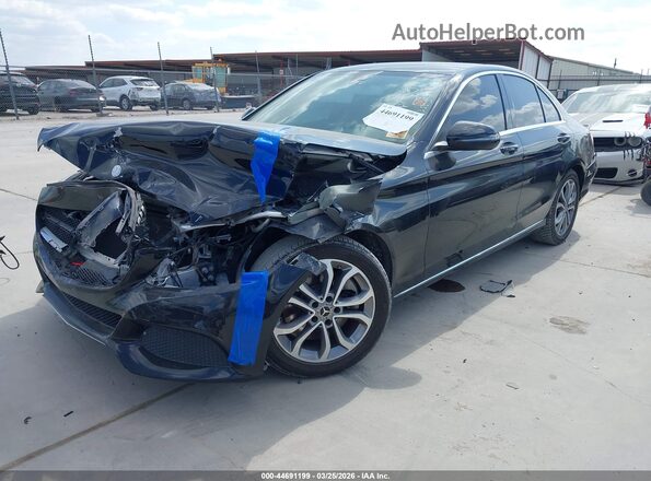 55SWF4JB3HU217599 2017 MERCEDES-BENZ C-CLASS Black Front left