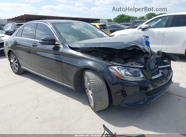 55SWF4JB3HU217599 2017 MERCEDES-BENZ C-CLASS Black Front right