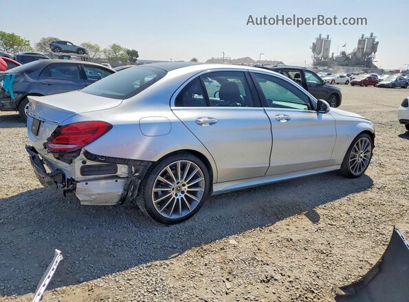 55SWF4JB3JU235154 2018 MERCEDES-BENZ C Silver Trasero derecho