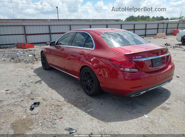 55SWF4JB4GU123536 2016 MERCEDES-BENZ C-CLASS Red Հետևի ձախ