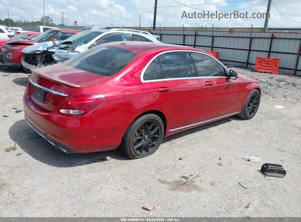 55SWF4JB4GU123536 2016 MERCEDES-BENZ C-CLASS Red Հետևի աջ