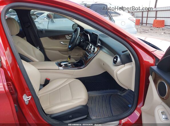 55SWF4JB4GU123536 2016 MERCEDES-BENZ C-CLASS Red Սալոնի դիմացի տեսք