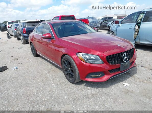 55SWF4JB4GU123536 2016 MERCEDES-BENZ C-CLASS Red Առջևի աջ