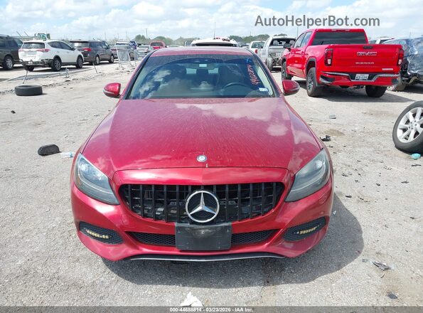 55SWF4JB4GU123536 2016 MERCEDES-BENZ C-CLASS Red Սարքավորումների վահանակի տեսք