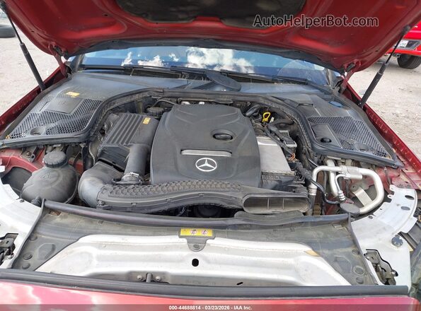 55SWF4JB4GU123536 2016 MERCEDES-BENZ C-CLASS Red Հետևի տեսք