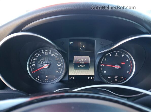 55SWF4JB5GU167996 2016 MERCEDES-BENZ C Black Вид щитка приладів