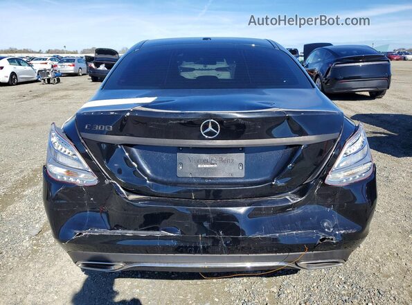 55SWF4JB5GU167996 2016 MERCEDES-BENZ C Black Вид ззаду