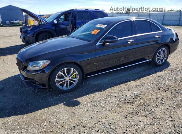 55SWF4JB5GU167996 2016 MERCEDES-BENZ C Black Передня ліва чверть
