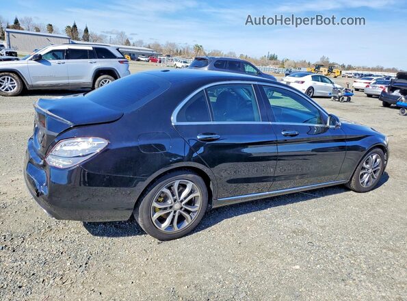 55SWF4JB5GU167996 2016 MERCEDES-BENZ C Black Задня права чверть