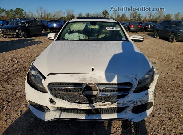 55SWF4JB5JU268379 2018 MERCEDES-BENZ C White Vista frontal