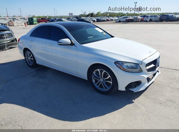 55SWF4JB7GU130304 2016 MERCEDES-BENZ C-CLASS White Delantero derecho
